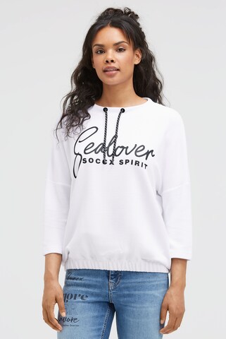Soccx Sweatshirt in White: front