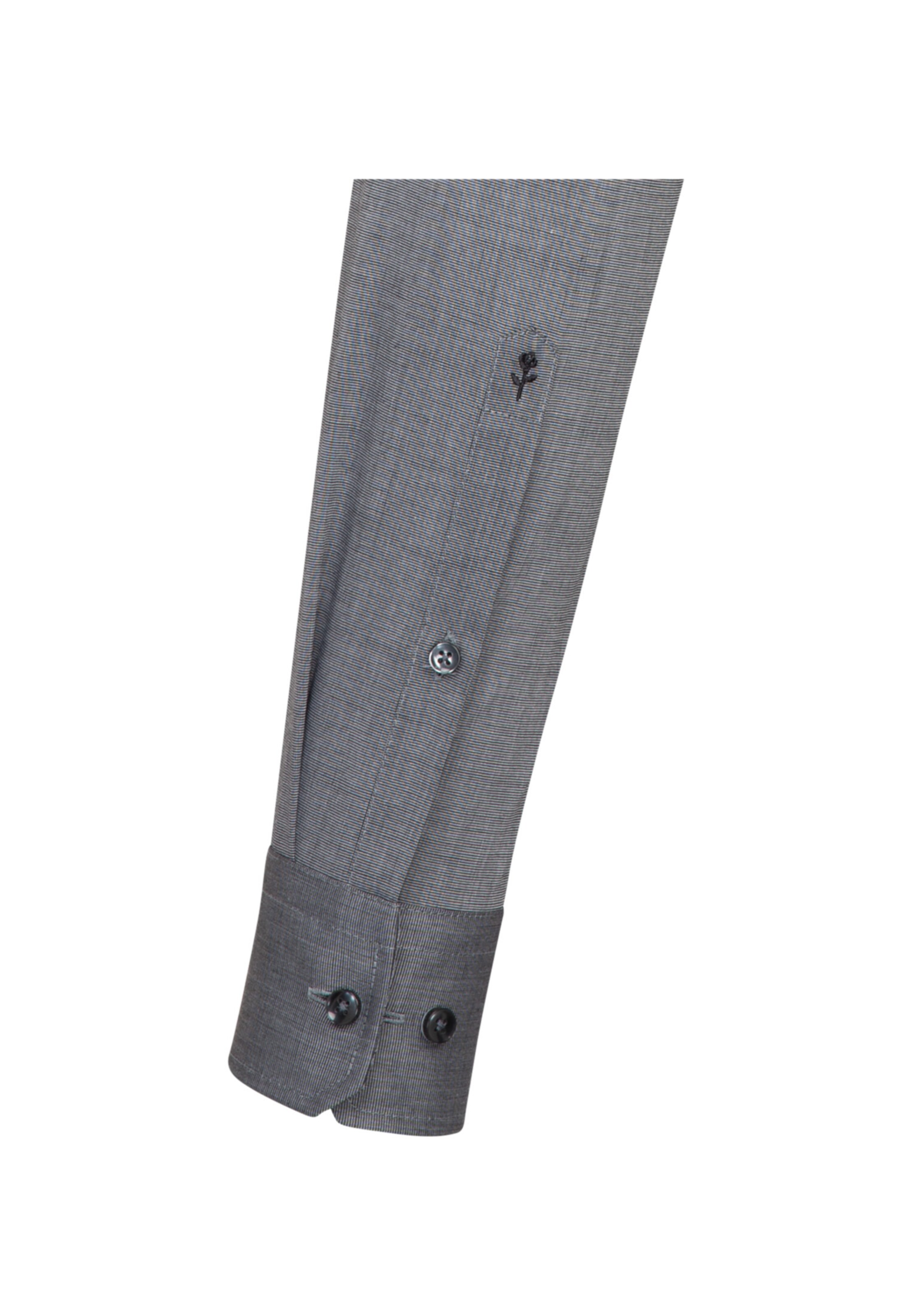 SEIDENSTICKER Slim Fit Hemd in Grau