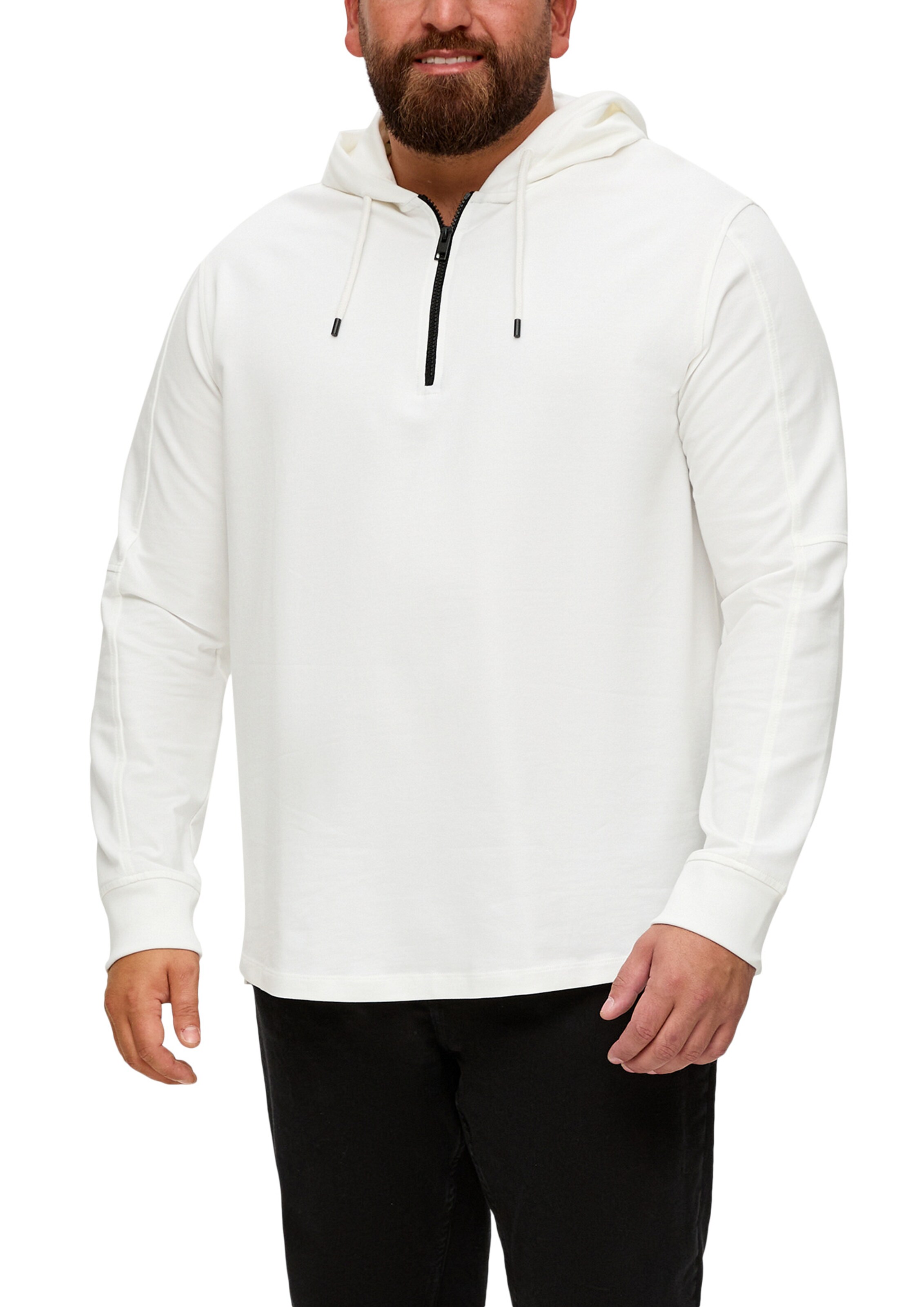 s.Oliver Men Big Sizes Sweatshirt in White