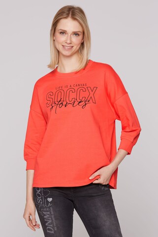 Soccx Sweatshirt in Red: front