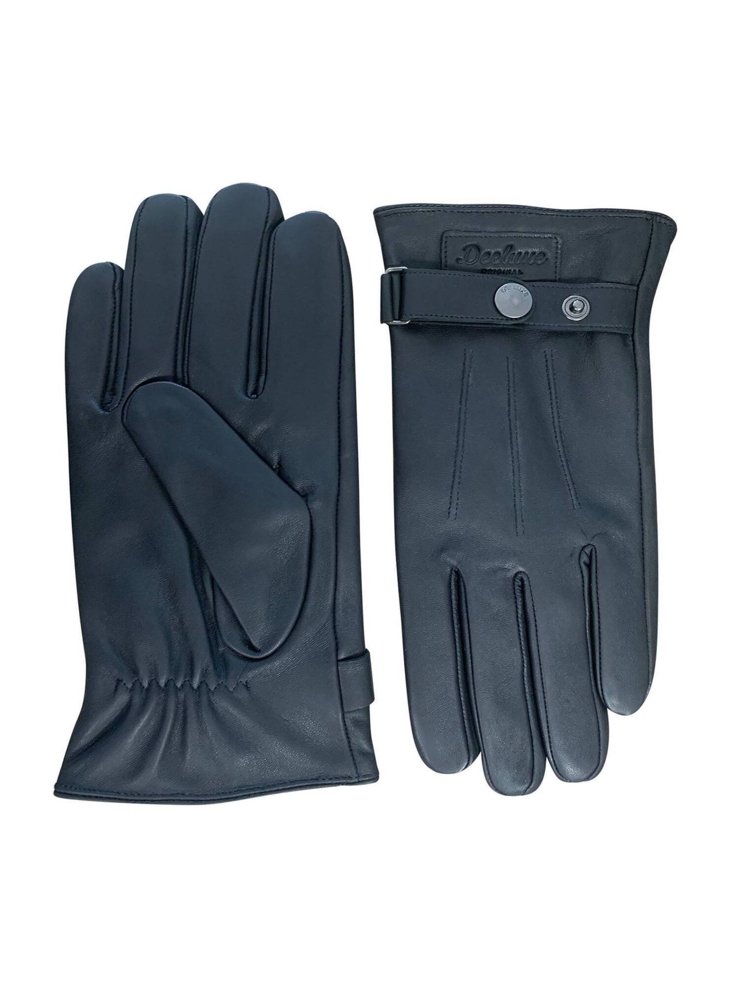 Deeluxe Vingerhandschoenen 'Ajar' in Zwart: voorkant