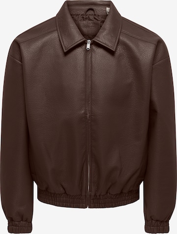 Only & Sons Tussenjas 'ONSREX' in Bruin: voorkant