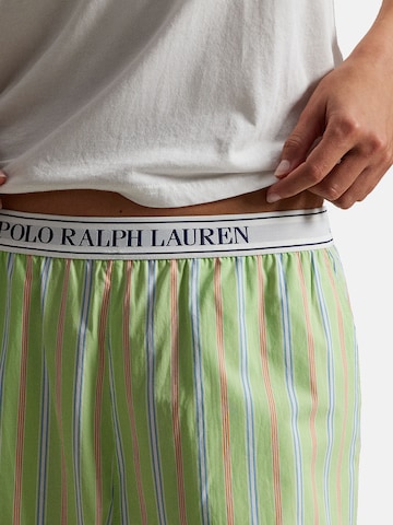 Pantalon de pyjama ' Shirting Stripes ' Polo Ralph Lauren en vert