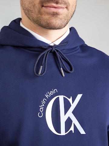 Sweat-shirt Calvin Klein Jeans en bleu
