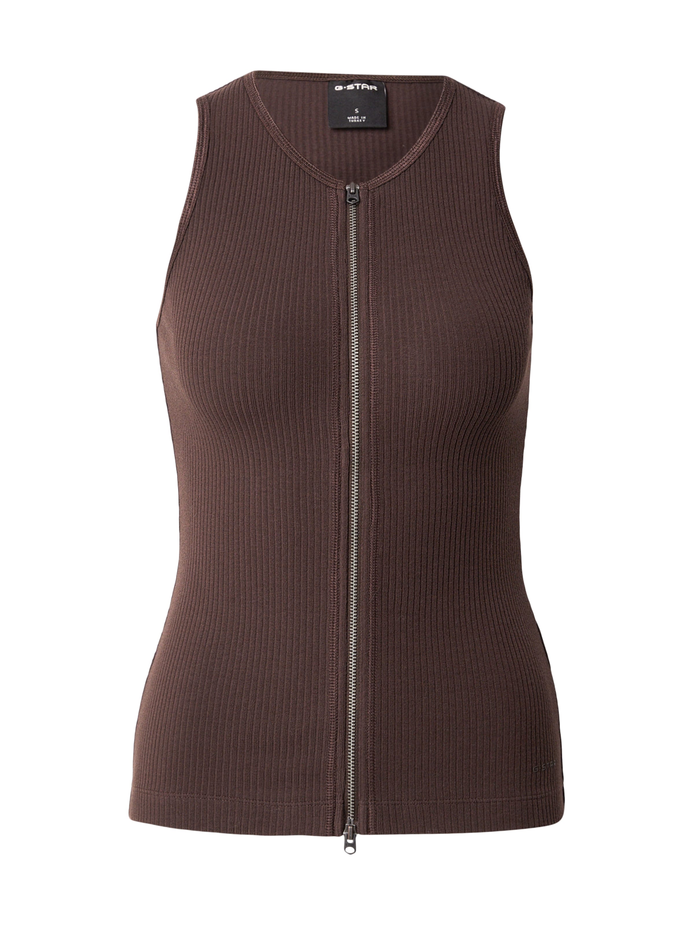 G-STAR Вязаный топ в Коричневый: спереди