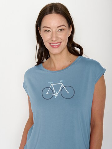 Top ' Bike Handdrawn ' di GREENBOMB in blu