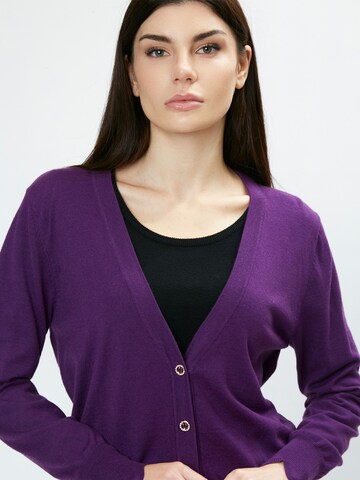 Influencer Knit cardigan 'Fancy' in Purple