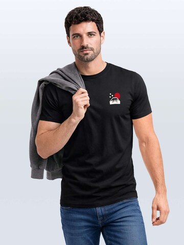 Neverless Shirt 'Japan Fuji' in Black