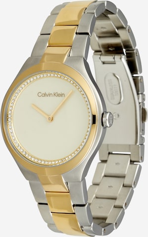Calvin Klein Αναλογικό ρολόι σε ασημί: μπροστά