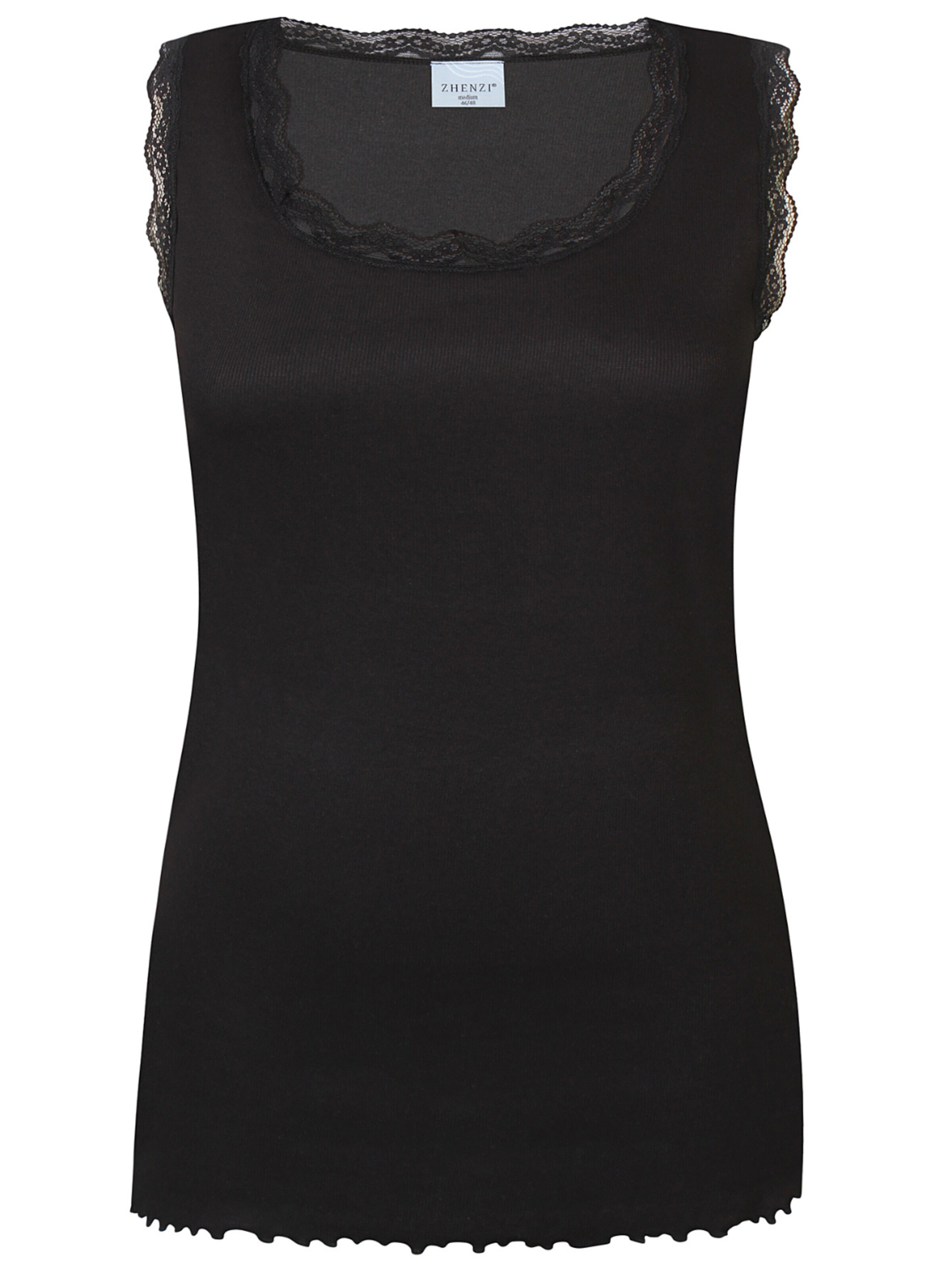 Zhenzi Top 'Lara 1150' in Black: front