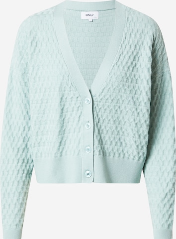 ONLY Knit cardigan 'FAYE' in Green: front