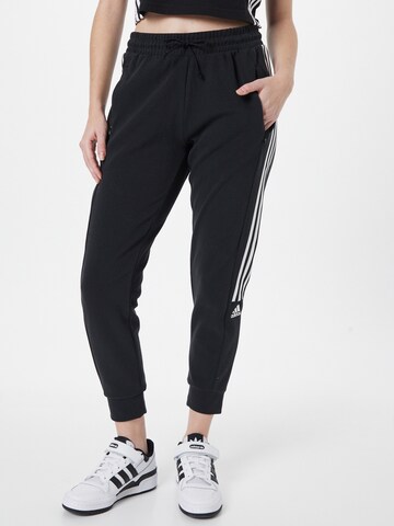 ADIDAS SPORTSWEAR Tapered Sportnadrágok 'Aeroready -Touch' - fekete: elől