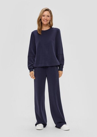 s.Oliver Wide leg Broek in Blauw: voorkant