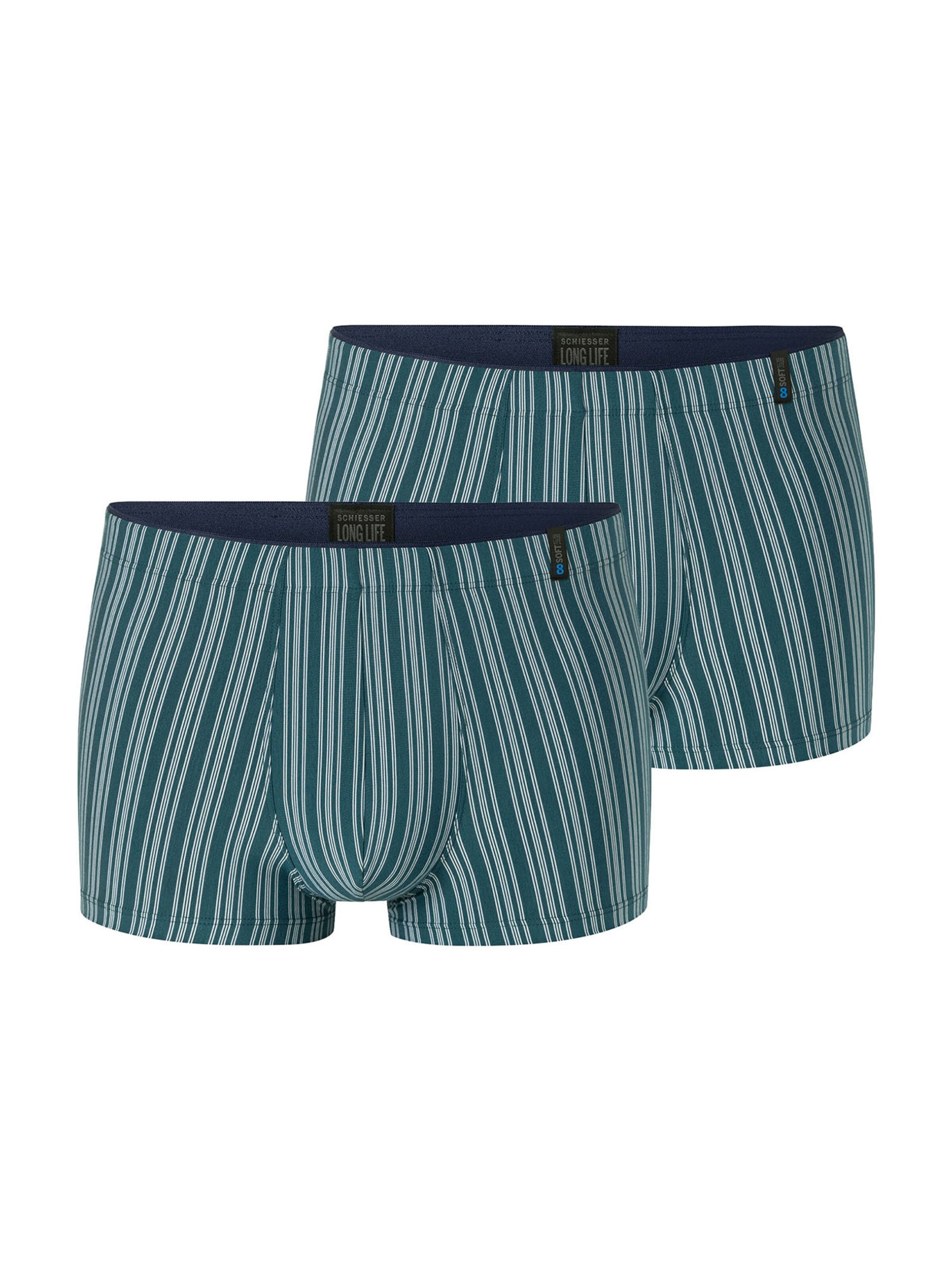 SCHIESSER Boxer shorts ' Long Life Soft ' in Green: front