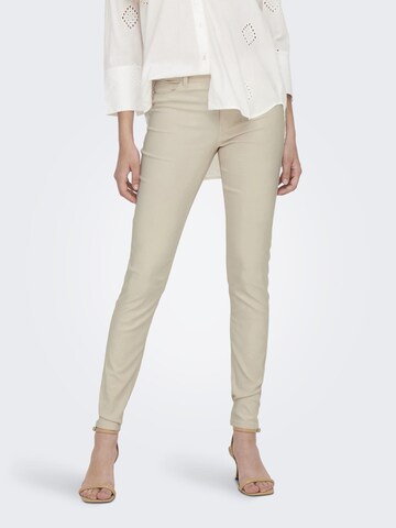 JDY Skinny Pants in Beige: front