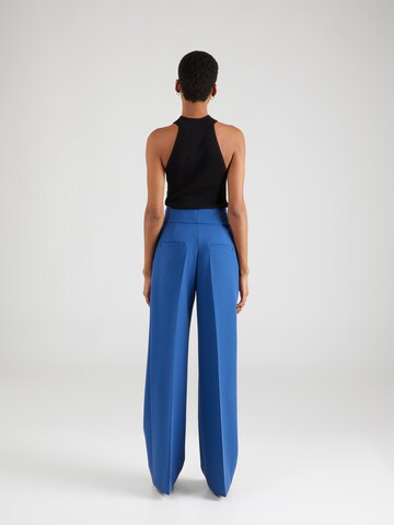 Wide leg Pantaloni con piega frontale 'Himia' di HUGO in blu