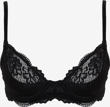 juoda Trendyol Marškinėliai Liemenėlė: priekis