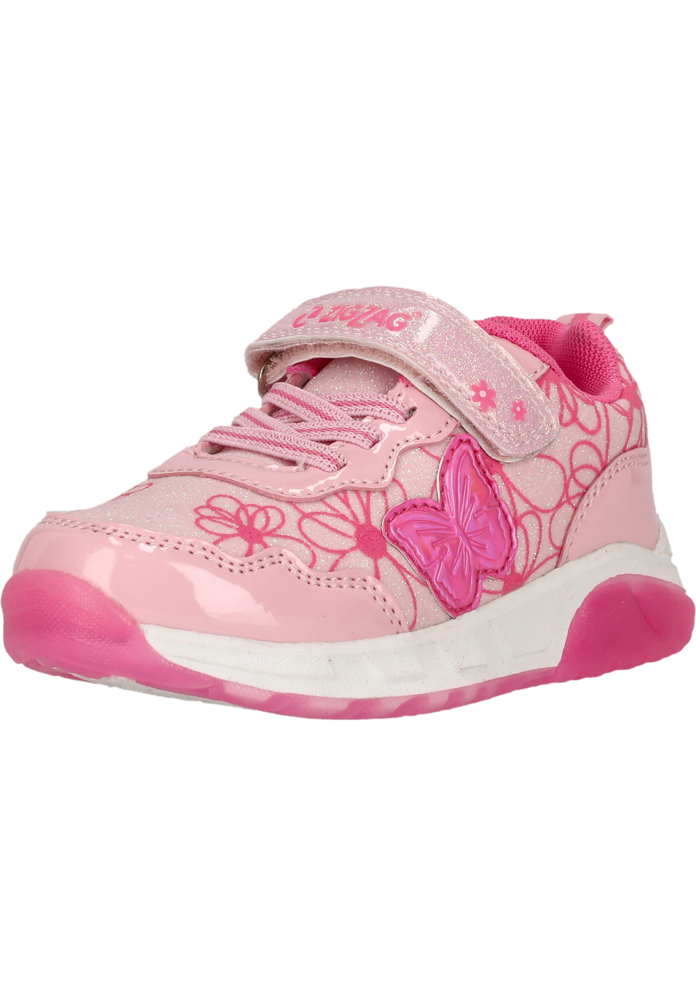 ZigZag Sneakers 'Nicoli' in Roze: voorkant