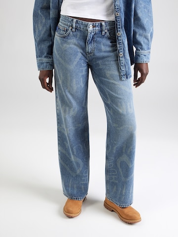 HUGO Loosefit Farmer 'Gamala_B' - kék: elől