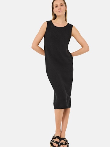 Robes en maille Tamaris en noir : devant