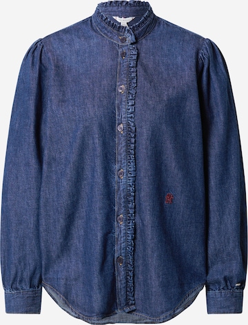 TOMMY HILFIGER Blouse in Blauw: voorkant