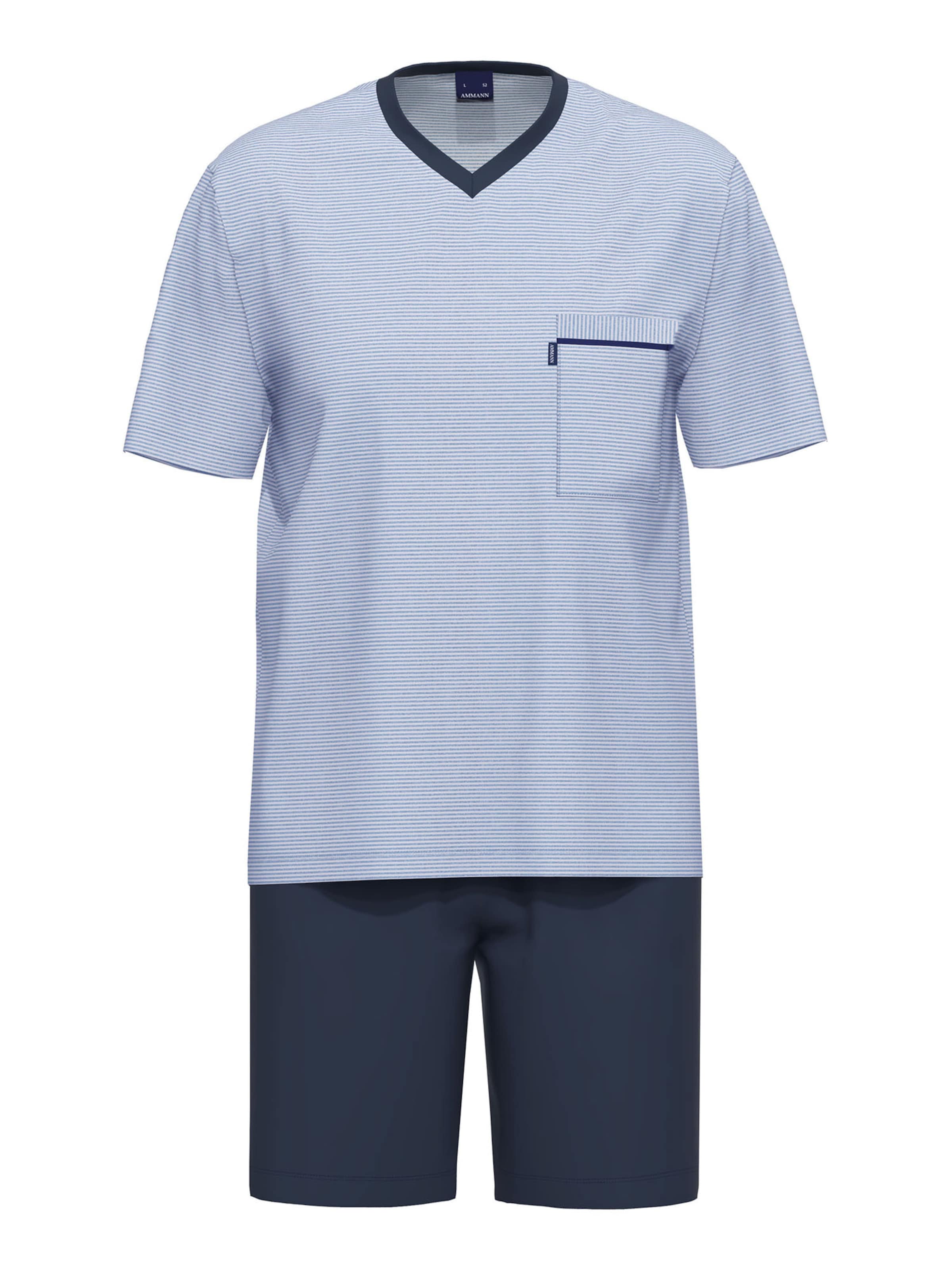 Ammann Shorty ' Organic Melange ' in Blau: Vorderseite