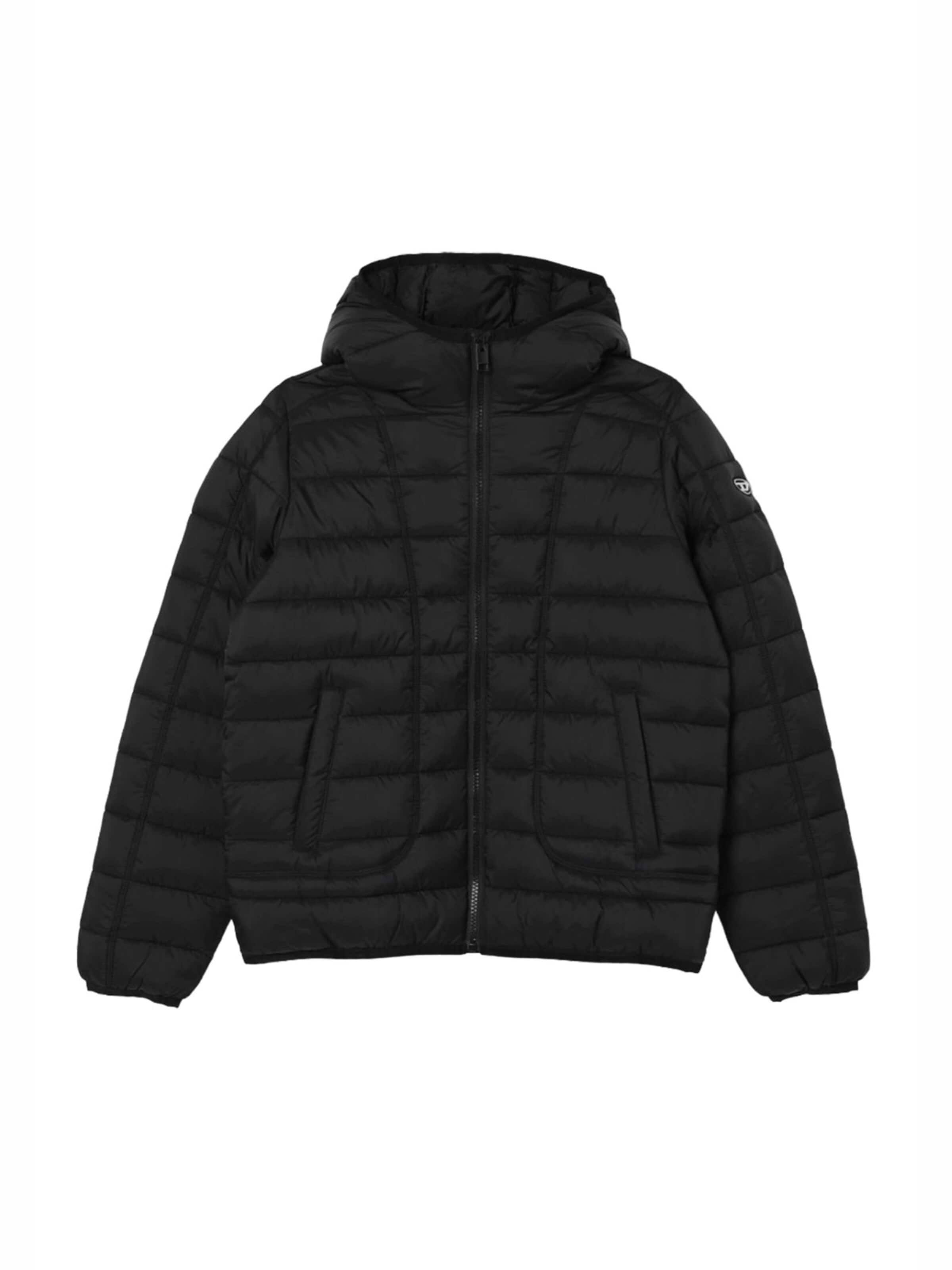DIESEL Winterjas in Zwart: voorkant