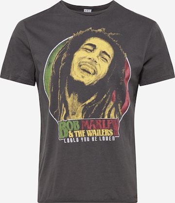 AMPLIFIED Shirt 'BOB MARLEY WILL YOU BE LOVED' in Grey: front