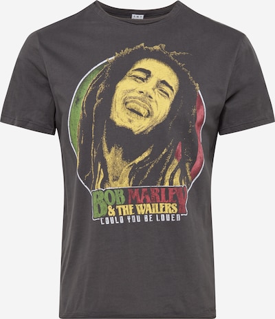 AMPLIFIED Majica 'BOB MARLEY WILL YOU BE LOVED' u žuta / tamo siva / svijetlozelena / crvena, Pregled proizvoda