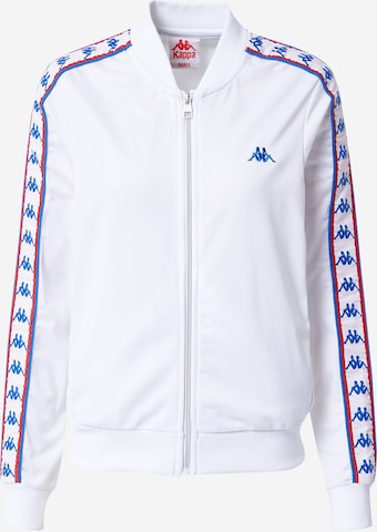 KAPPA Sportovní bunda 'KAPRI' – bílá: přední strana