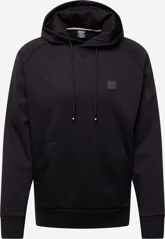 BOSS Sweatshirt 'Seeger 85' in Schwarz: predná strana