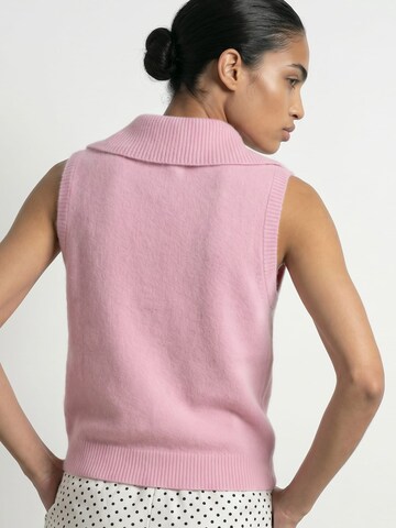 HYPEDROP Knitted vest 'Nisrine' in Pink