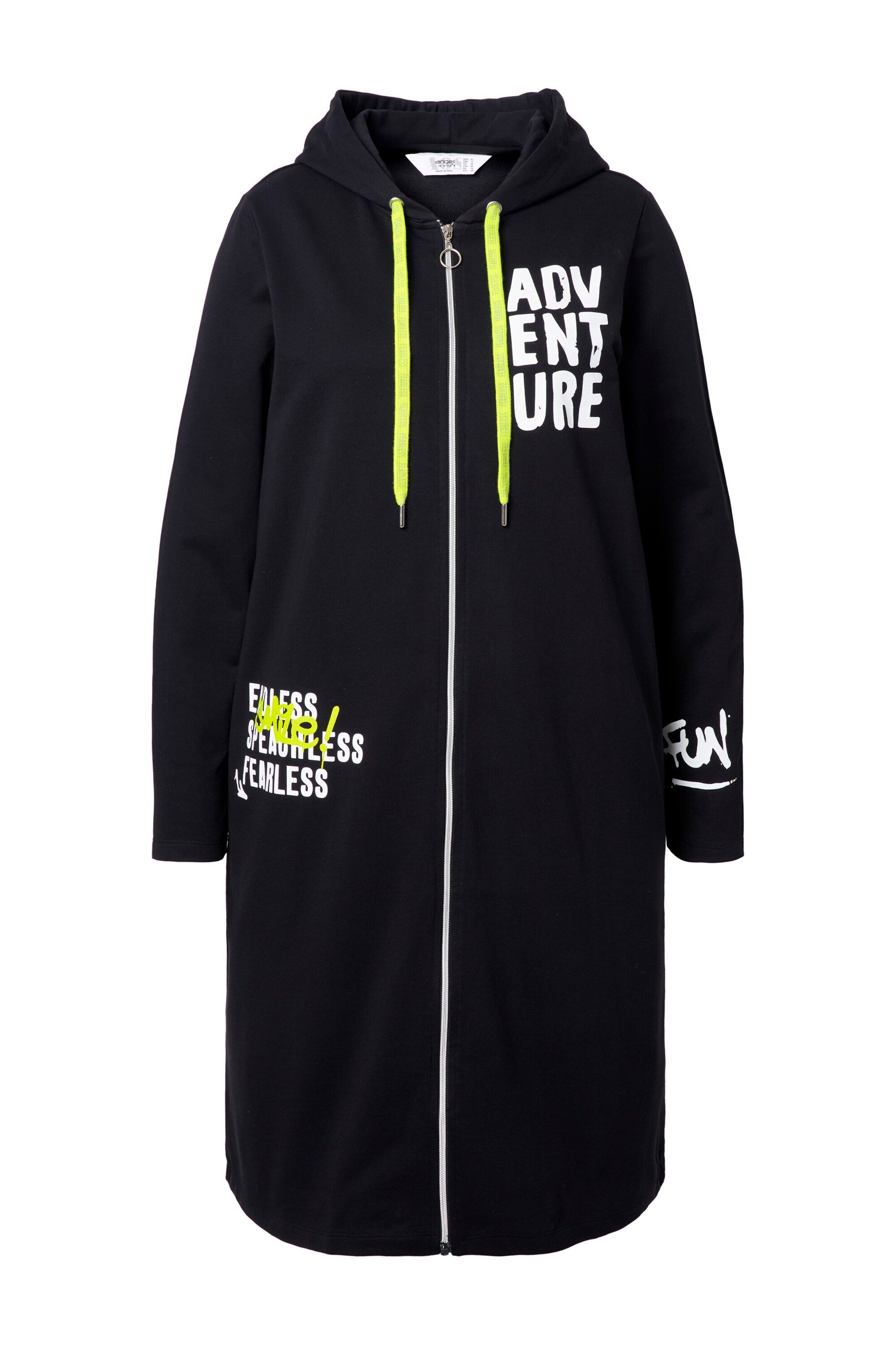 Angel of Style Sweat jacket in Black: front