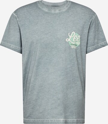 Lee Shirt 'CAMP' in Groen: voorkant