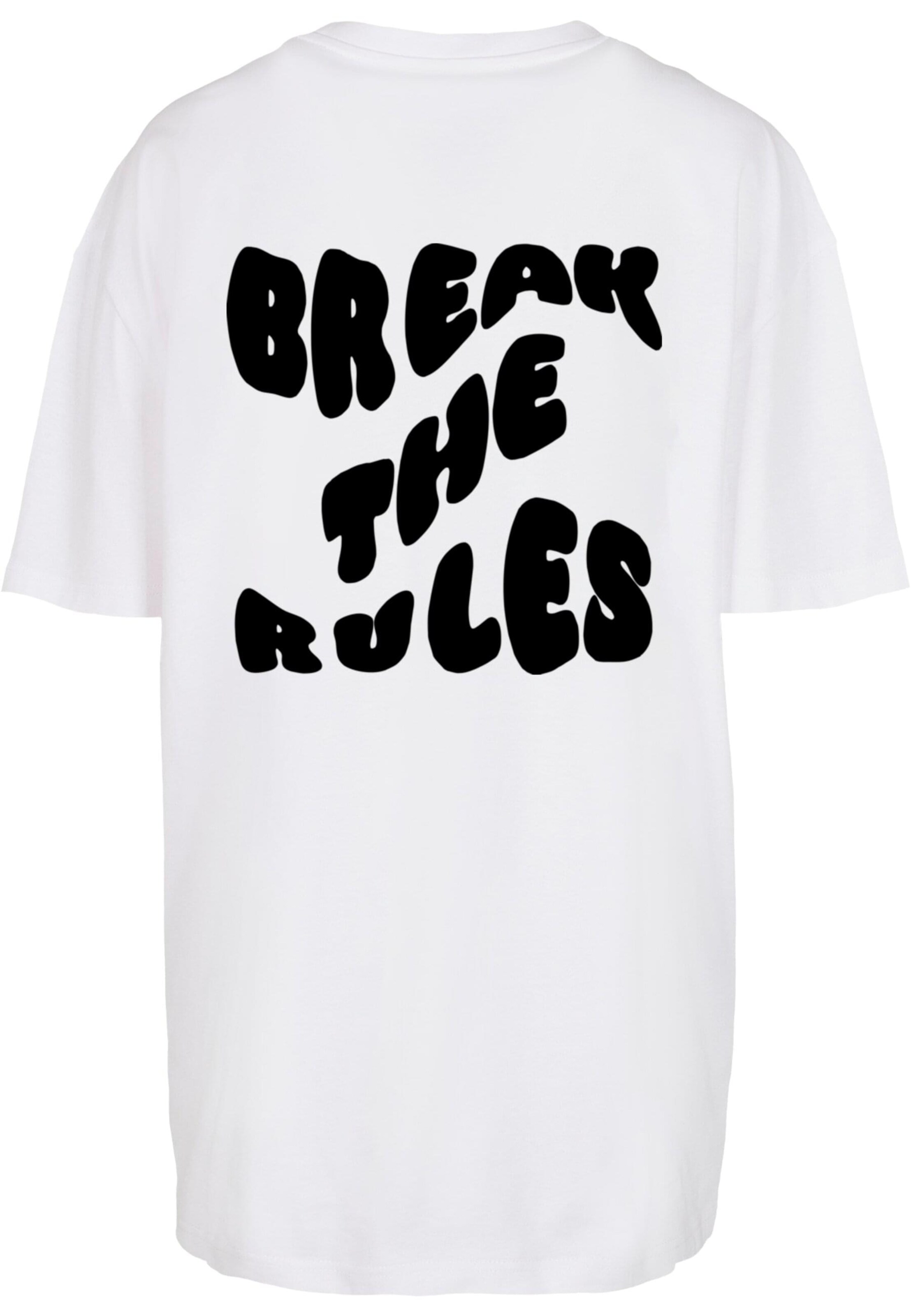 Merchcode Shirt 'Break The Rules' in White