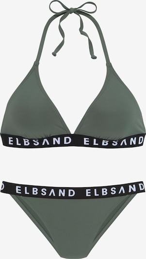 Elbsand Bikini i khaki / svart / vit, Produktvy
