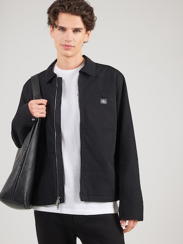 Calvin Klein Jeans Φθινοπωρινό και ανοιξιάτικο μπουφάν 'EISENHOWER' σε μαύρο: μπροστά