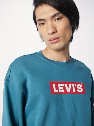 LEVI'S ® Sweatshirt 'Relaxd Graphic Crew' in Blau