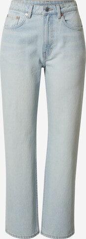 WEEKDAY Jeans 'Voyage High Straight' in Blauw: voorkant