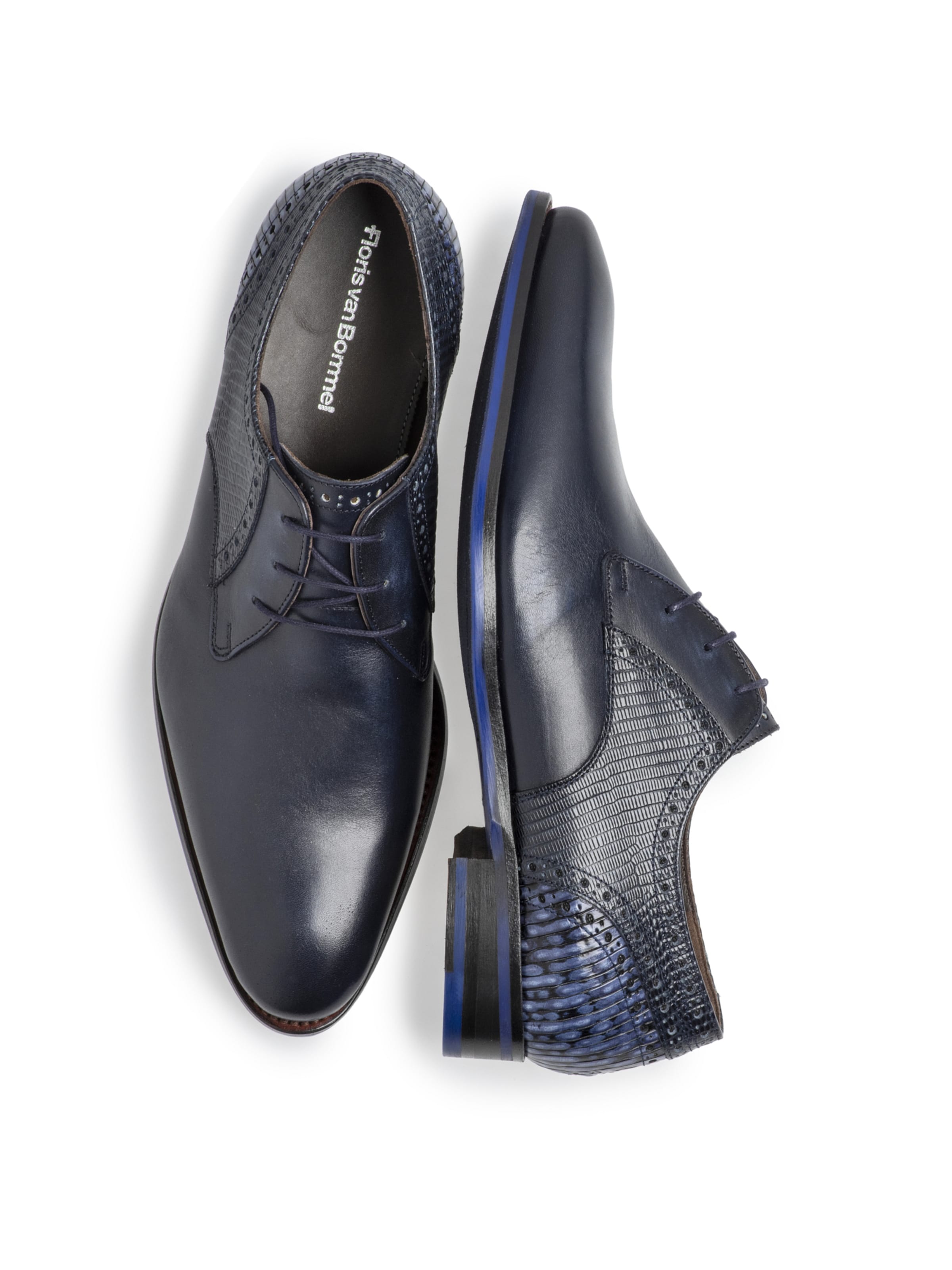 Floris van Bommel Lace-Up Shoes 'DE STAPPER' in Brown