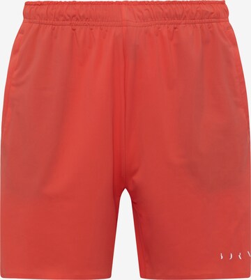 Born Living Yoga Regular Workout Pants 'Orinoco' in Orange: front