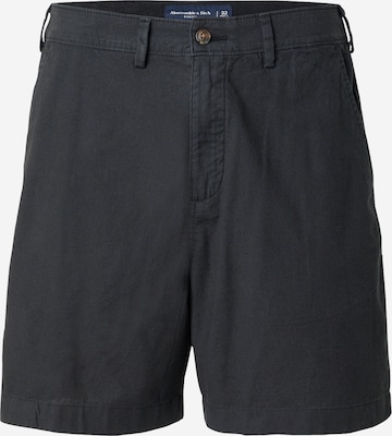 juoda Abercrombie & Fitch Laisvas „Chino“ stiliaus kelnės: priekis
