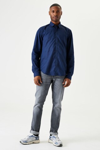 GARCIA Regular Fit Hemd in Blau