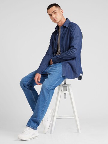 Michael Kors Slim Fit Hemd 'REAL' in Blau