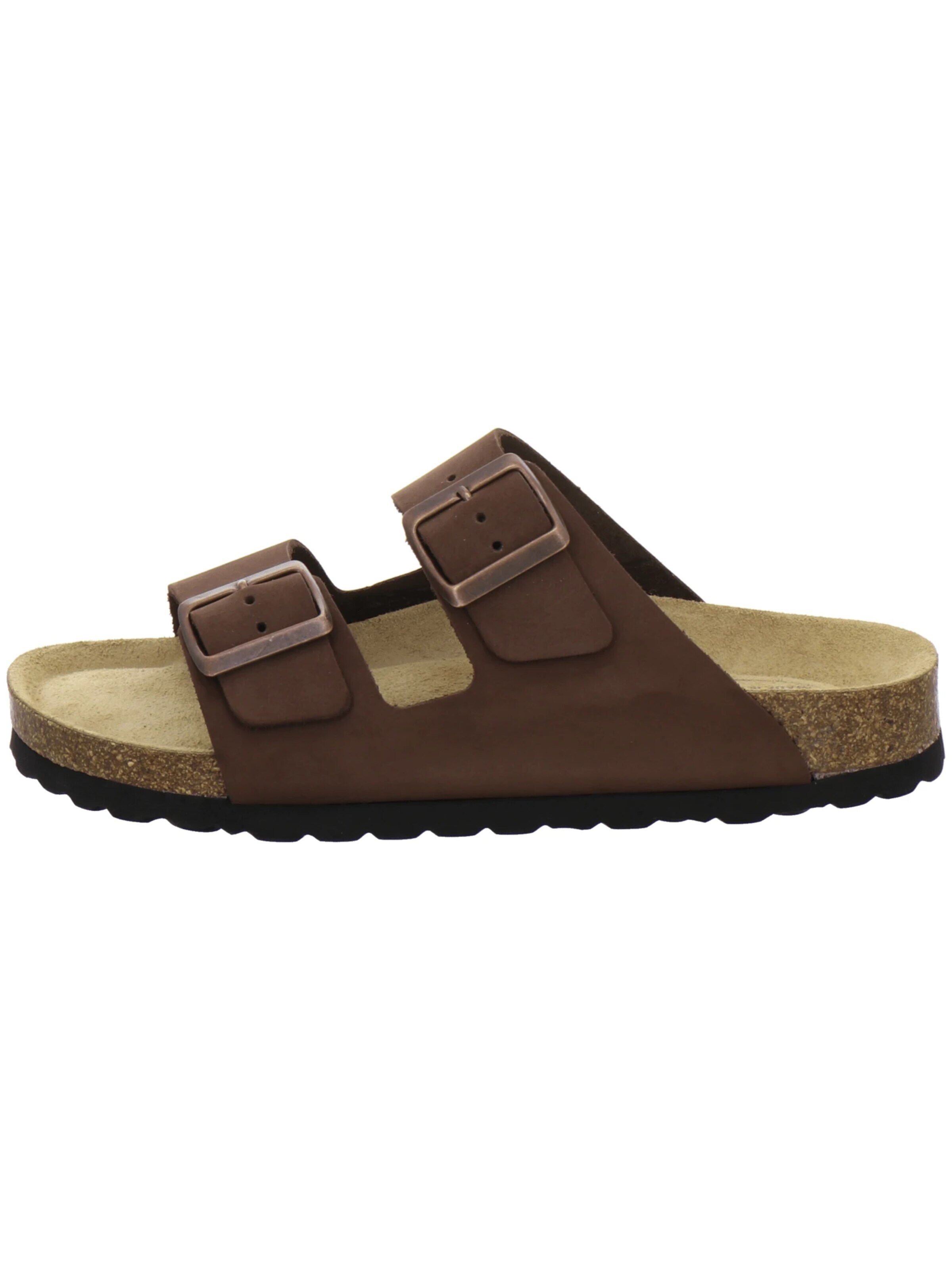 AFS-Schuhe - Zapatos abiertos 'Pantoletten Damen Zweischnaller braun' en beige
