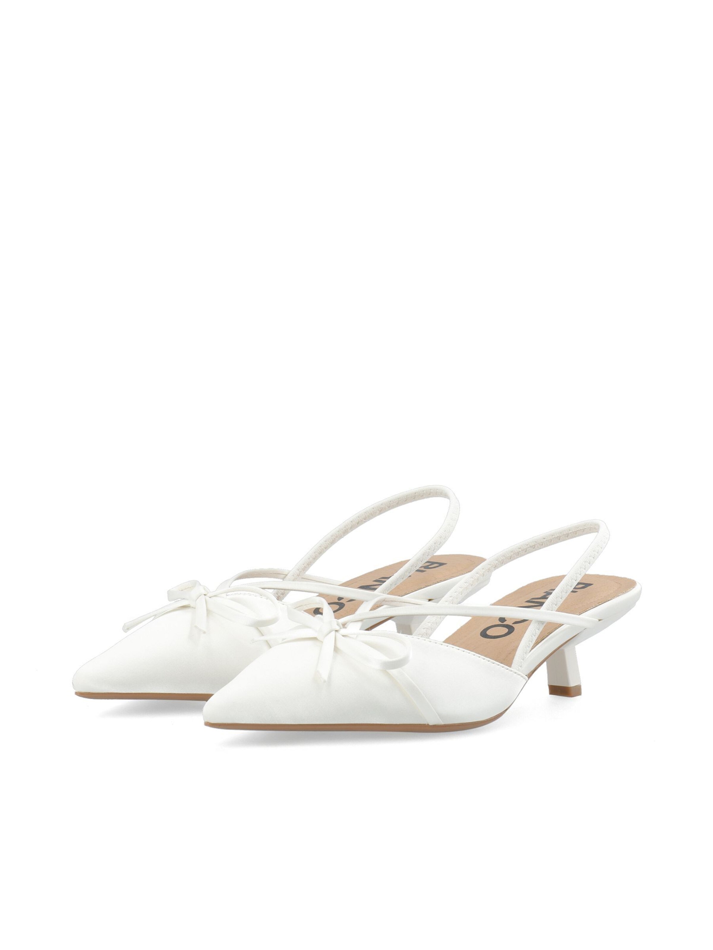 Bianco Slingpumps 'Kristin' i hvid