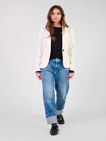 Le Temps Des Cerises Blazers 'Oscar' in Wit