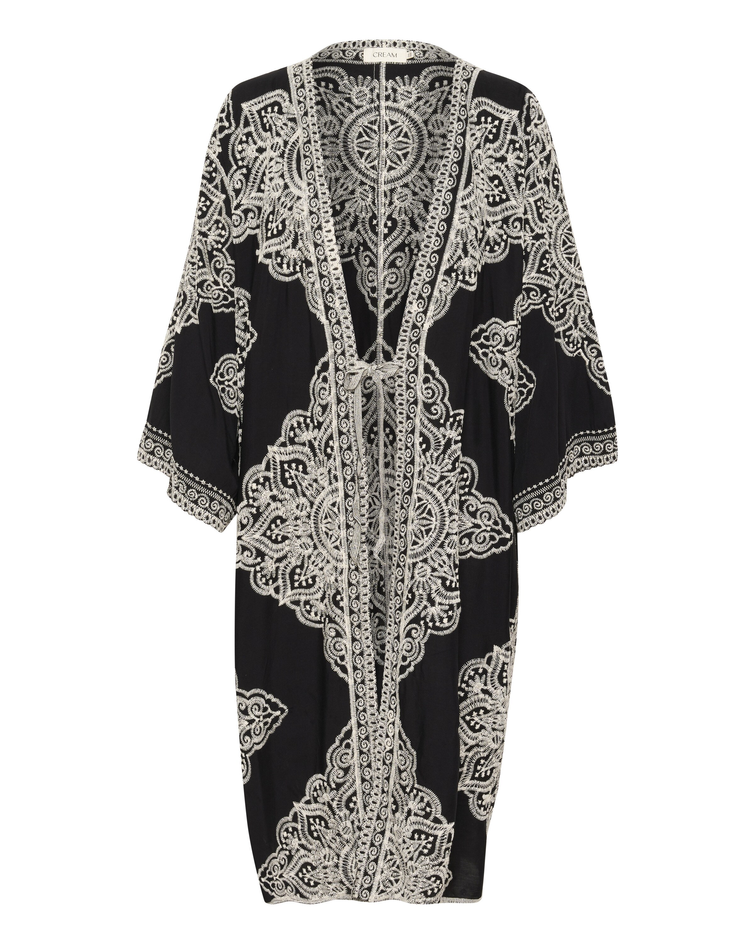 Cream Kimono 'CRTyla' in Black: front