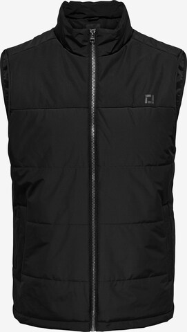 Gilet Only & Sons en noir : devant