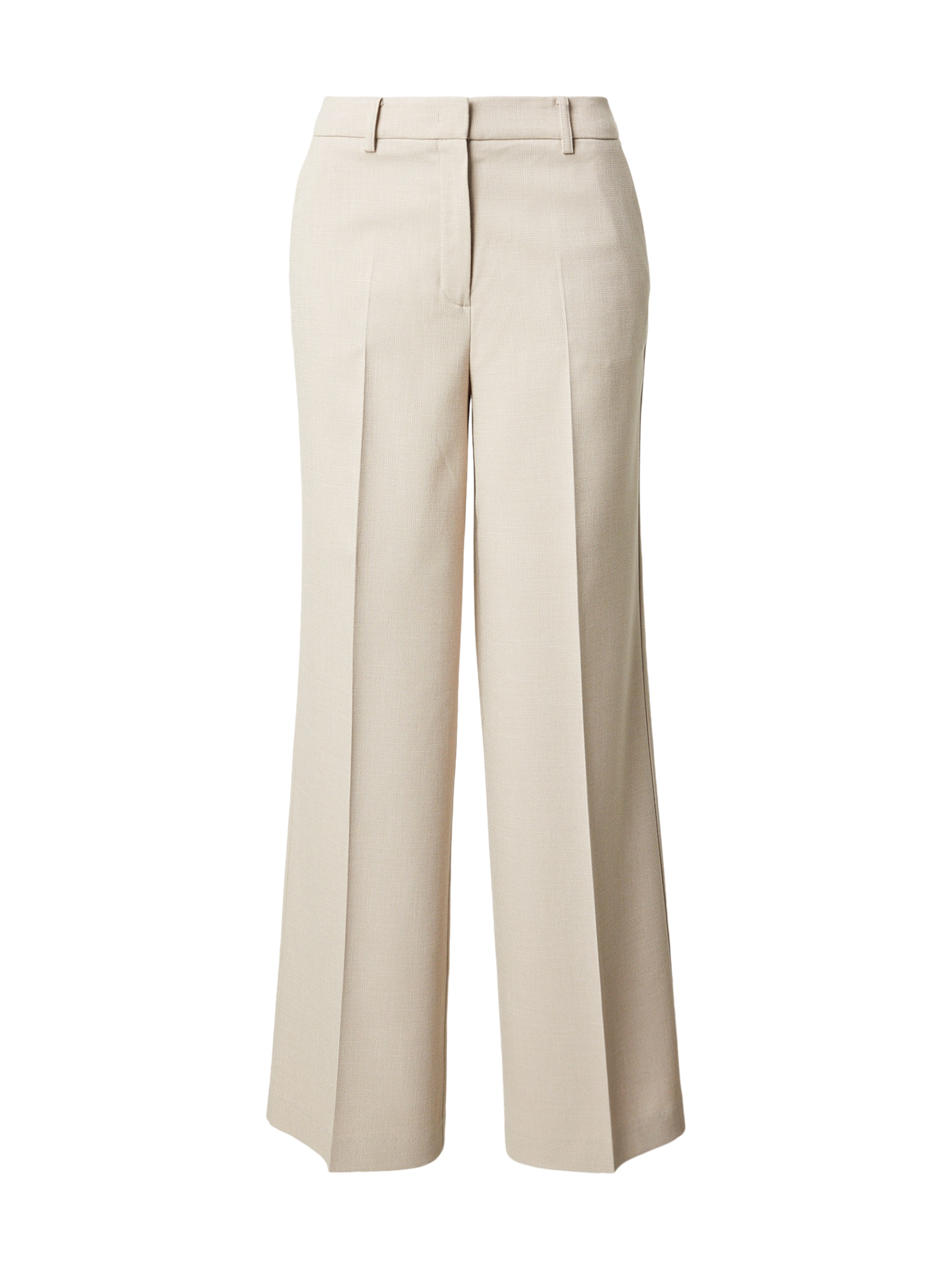 MORE & MORE - Pierna ancha Pantalón de pinzas en beige: frente